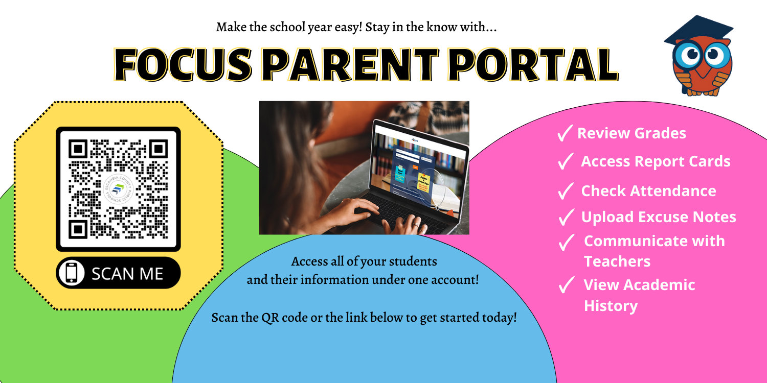 Stay in the know with the Focus Parent Portal